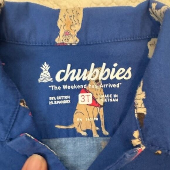 3T Boys Chubbies Button Down Shirt - Picture 2 of 3